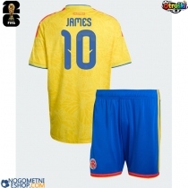 Otroški Nogometni dresi Kolumbija James Rodriguez #10 Domači SP 2026 Kratek Rokav (+ Kratke hlače)